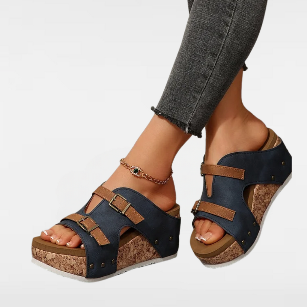 LARA | SUPPORTIVE WEDGE-HEELED SANDALS