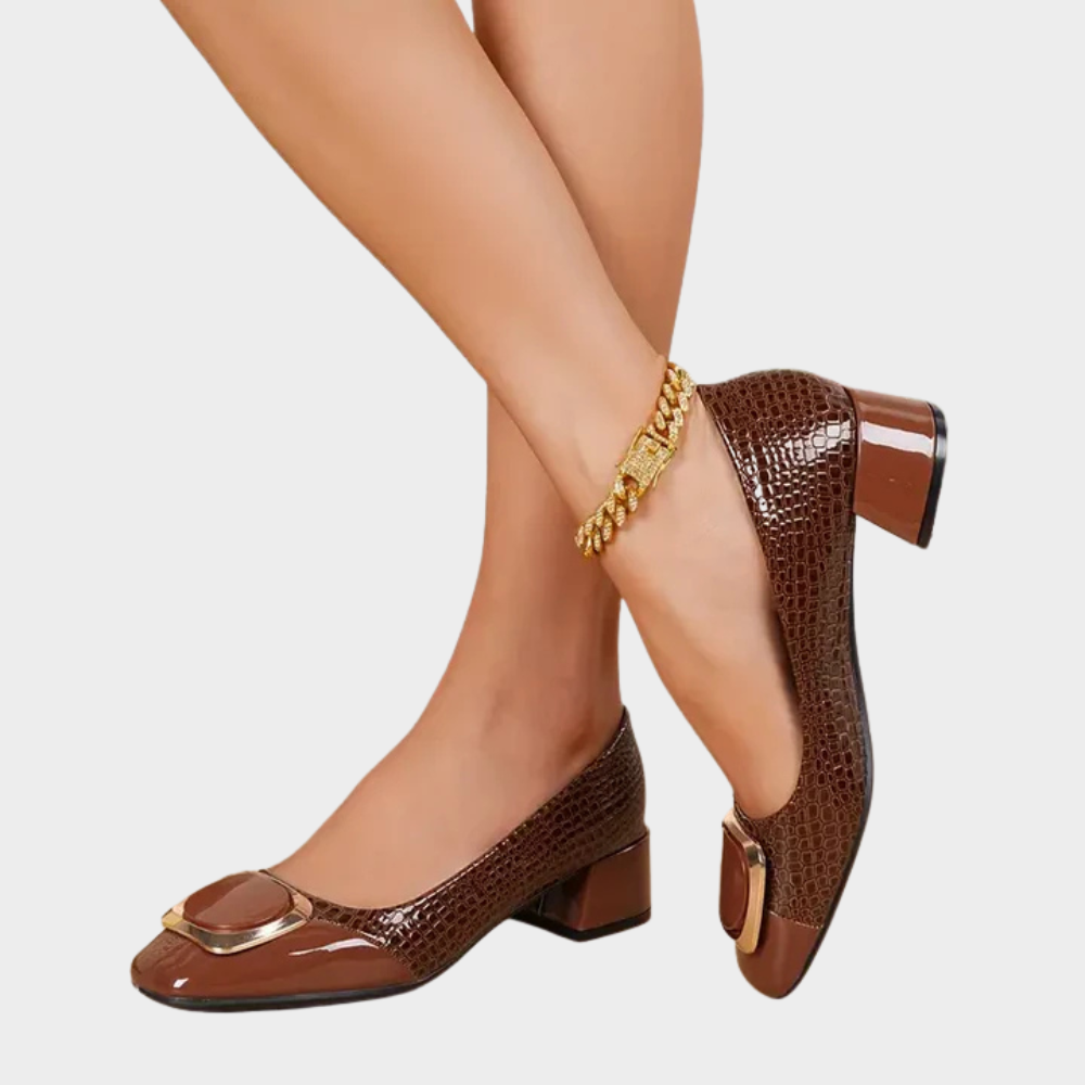 Marcella | Supportive Low-Heeled Closed Toe Sandals