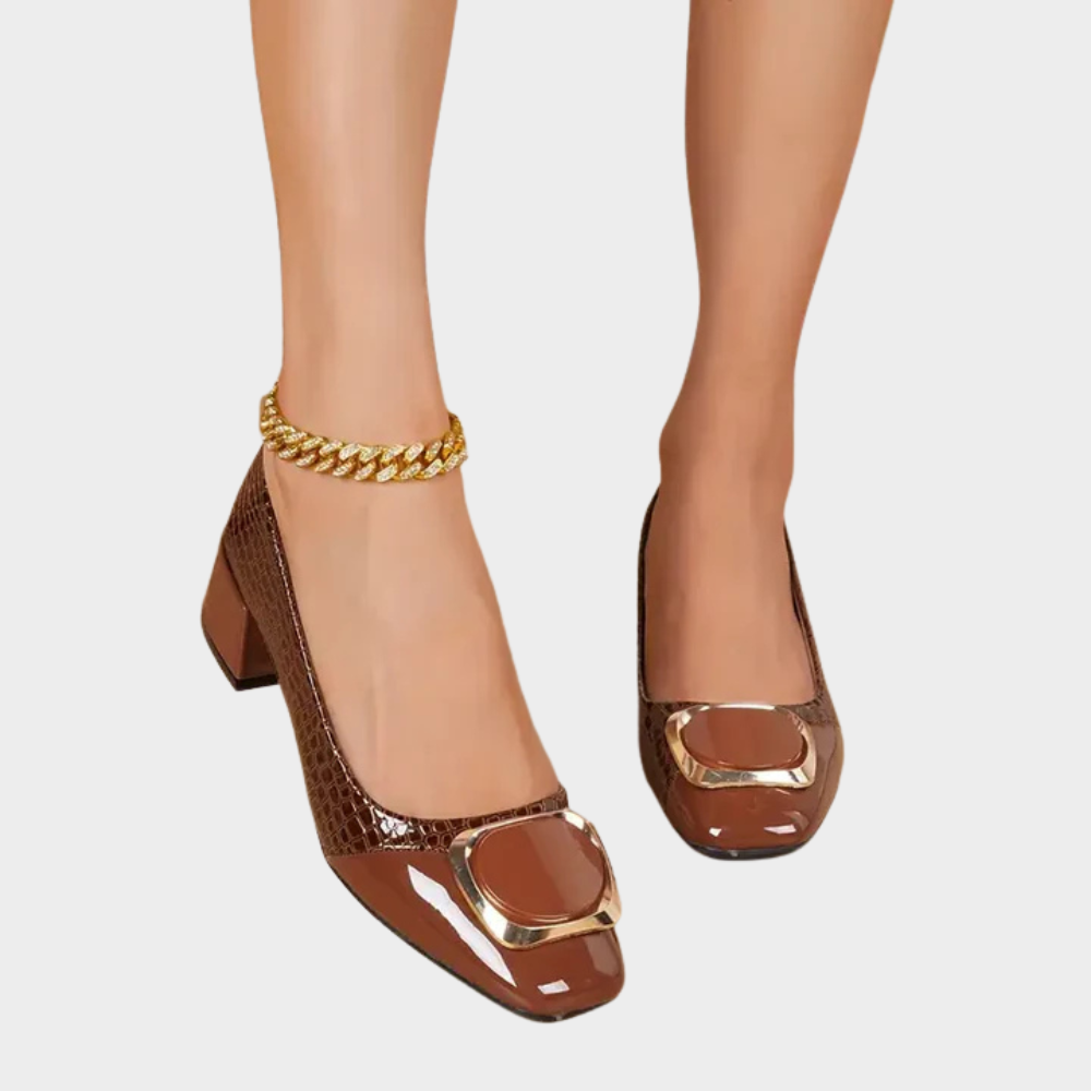 Marcella | Supportive Low-Heeled Closed Toe Sandals