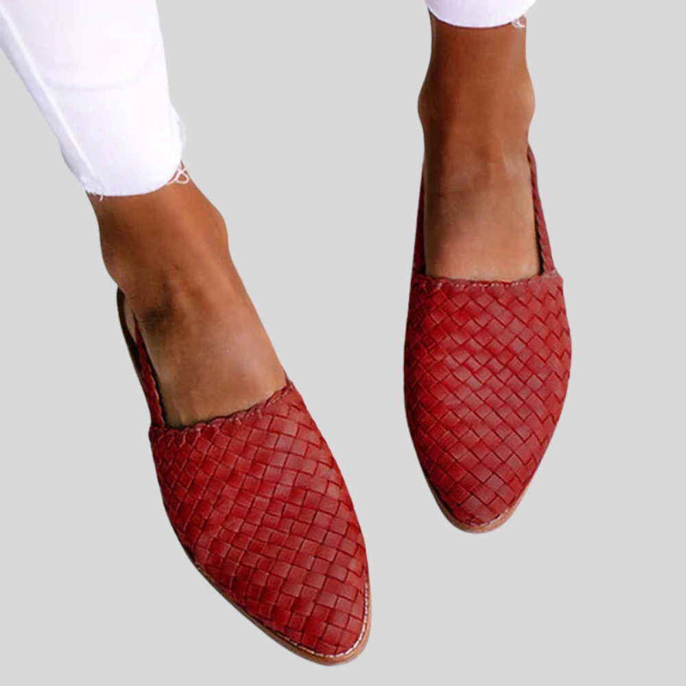 NATALIE | STYLISH WOVEN STLE SANDALS