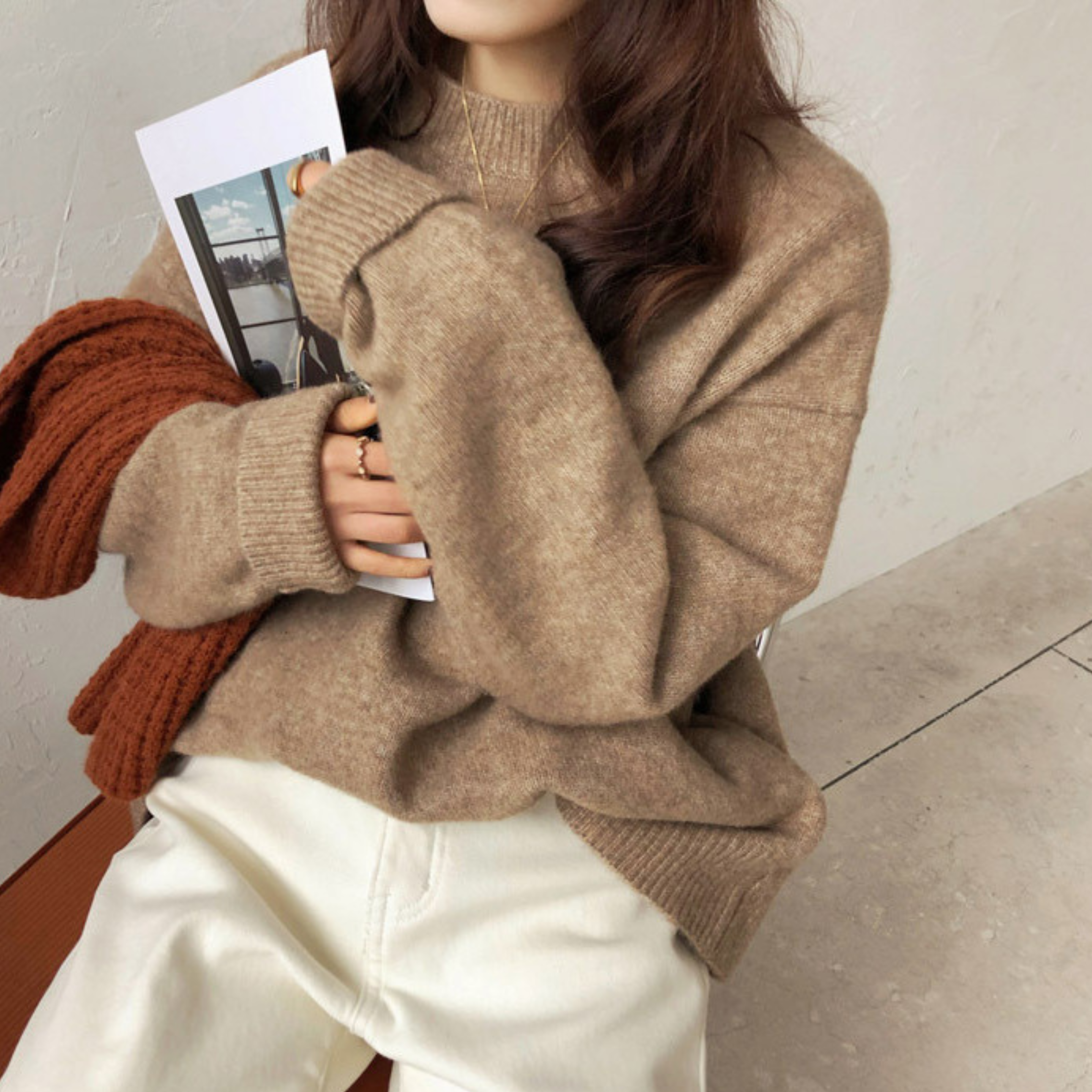 MIOLA™ - Casual Long Sleeve Round Neck Sweater