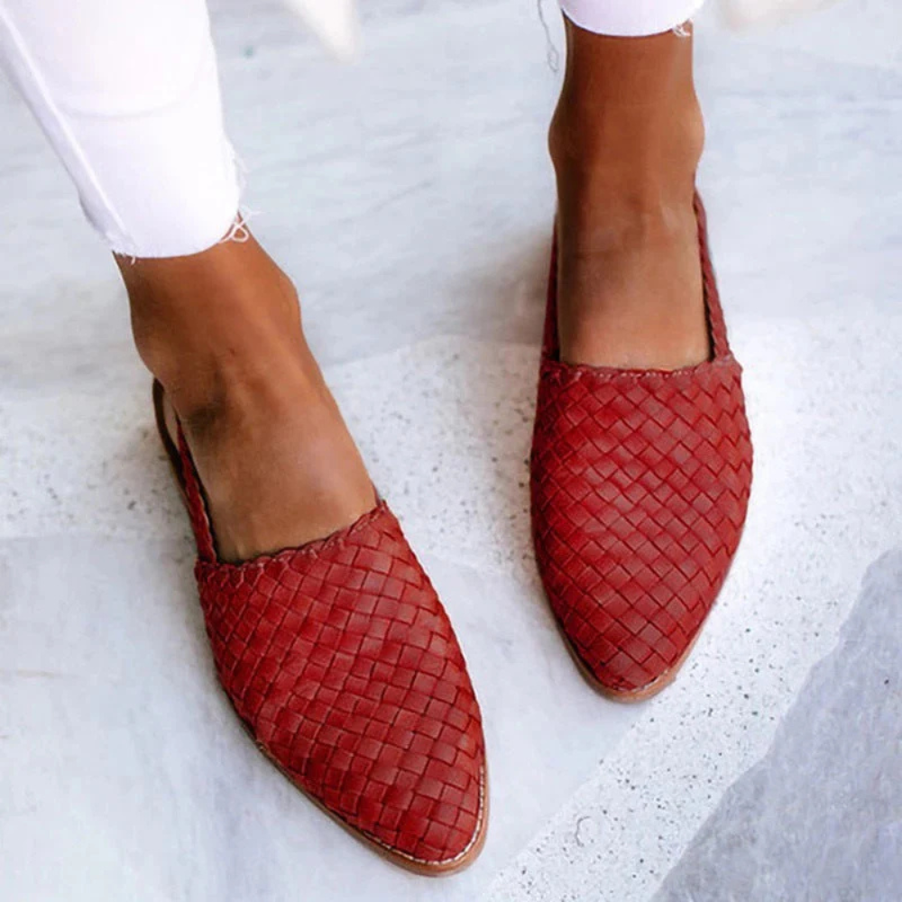 NATALIE | STYLISH WOVEN STLE SANDALS