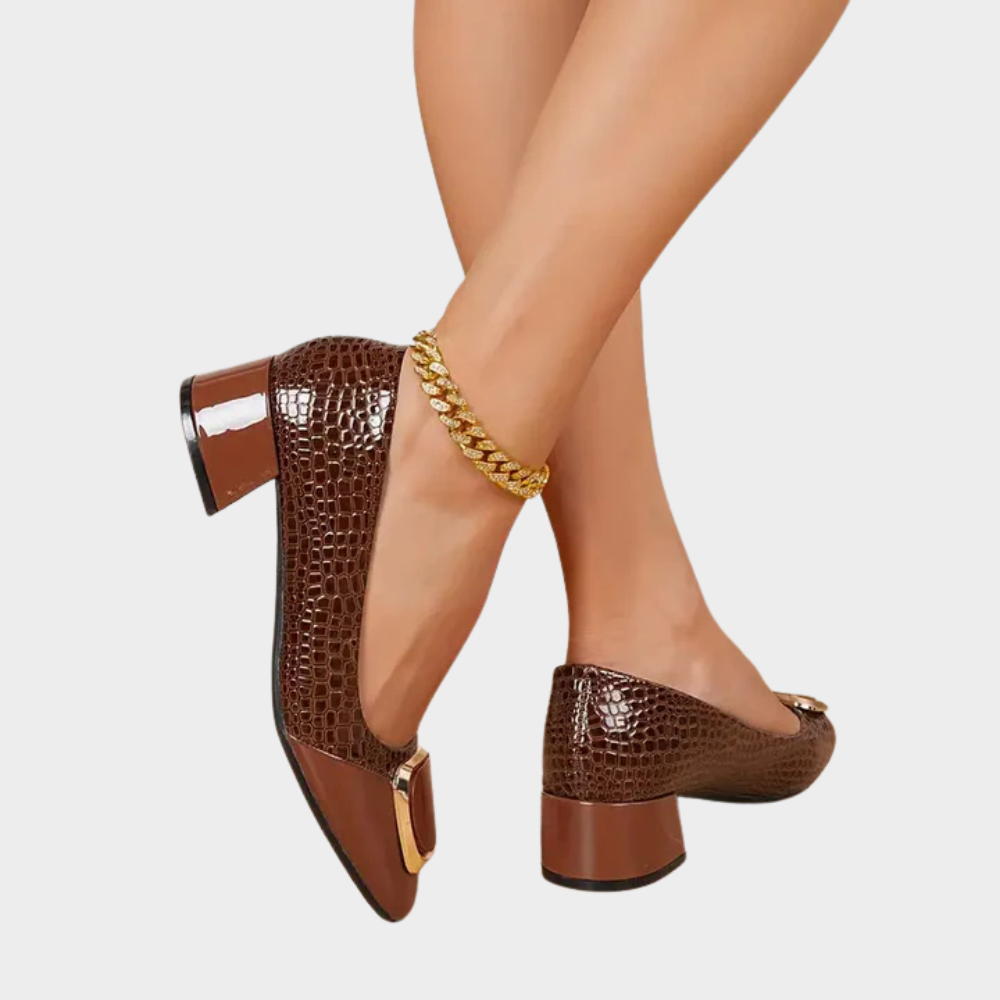 Marcella | Supportive Low-Heeled Closed Toe Sandals