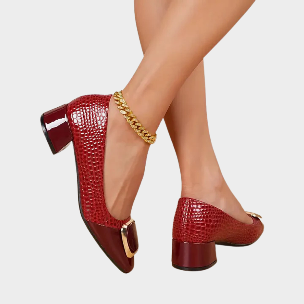 Marcella | Supportive Low-Heeled Closed Toe Sandals