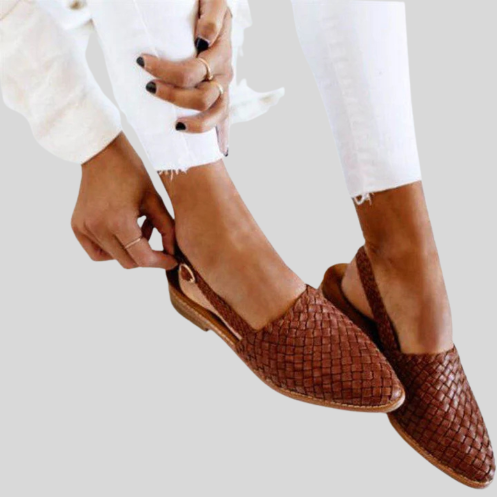 NATALIE | STYLISH WOVEN STLE SANDALS