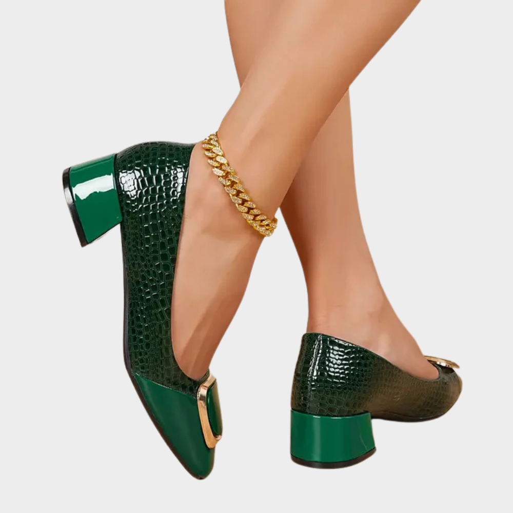 Marcella | Supportive Low-Heeled Closed Toe Sandals