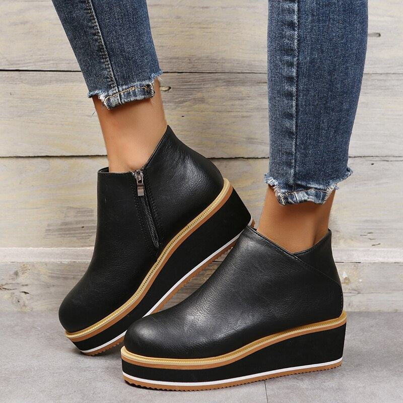 MARJORIE™ – Stylish Ankle Boots with a Lengthening Look