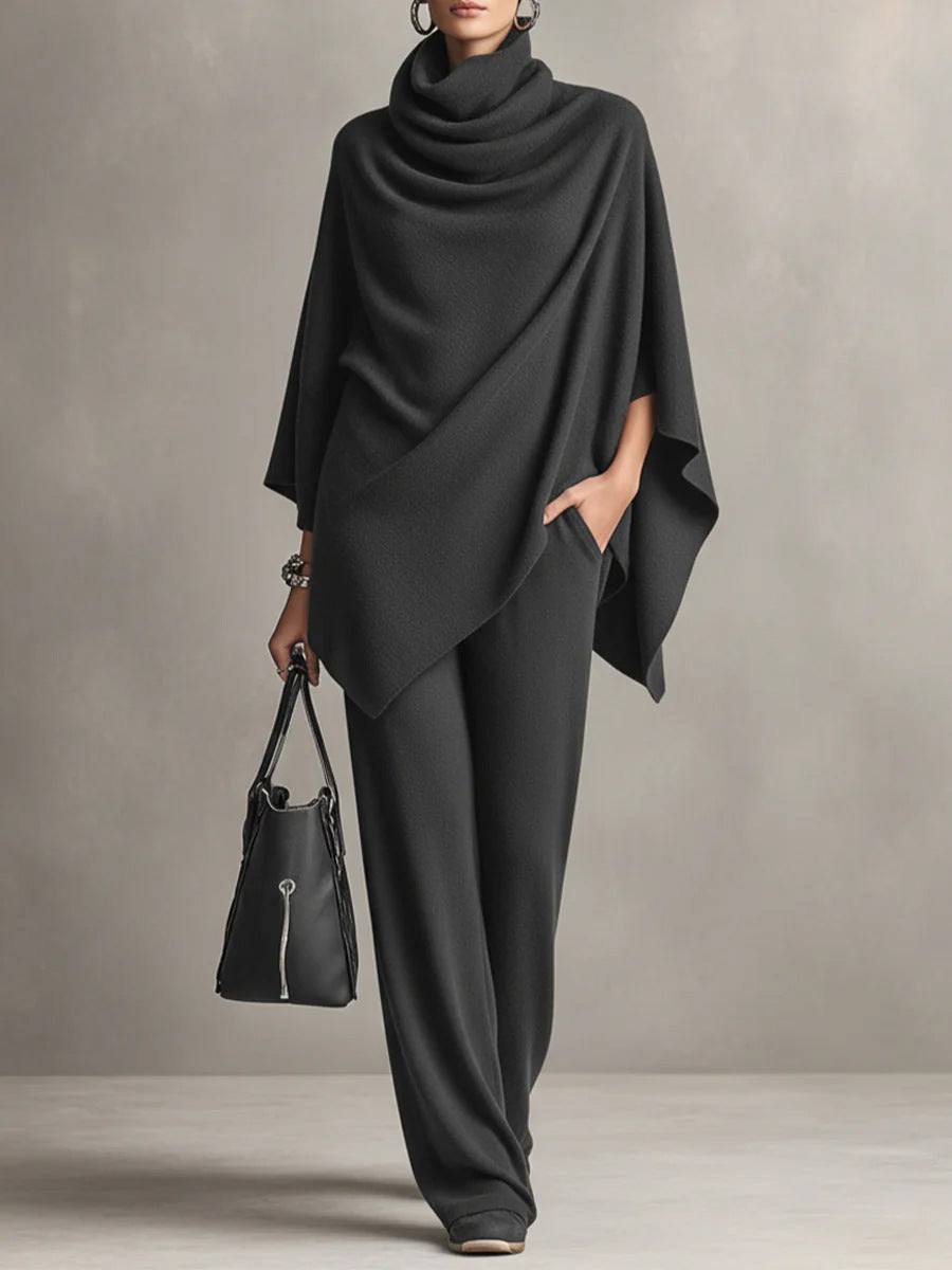 Helen™ | Elegant Drape Two-Piece Set