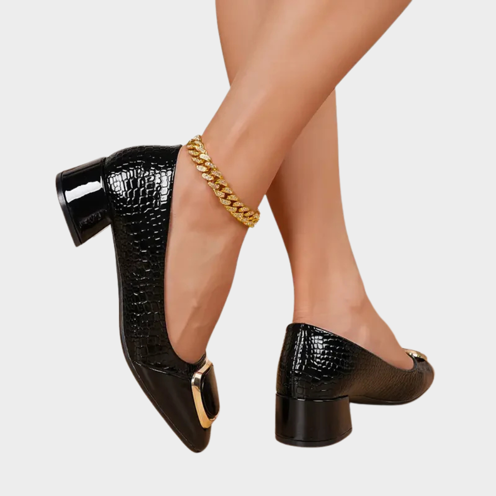 Marcella | Supportive Low-Heeled Closed Toe Sandals
