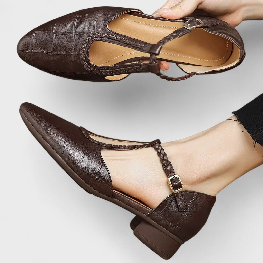Elena - Leather Supportive Shoes