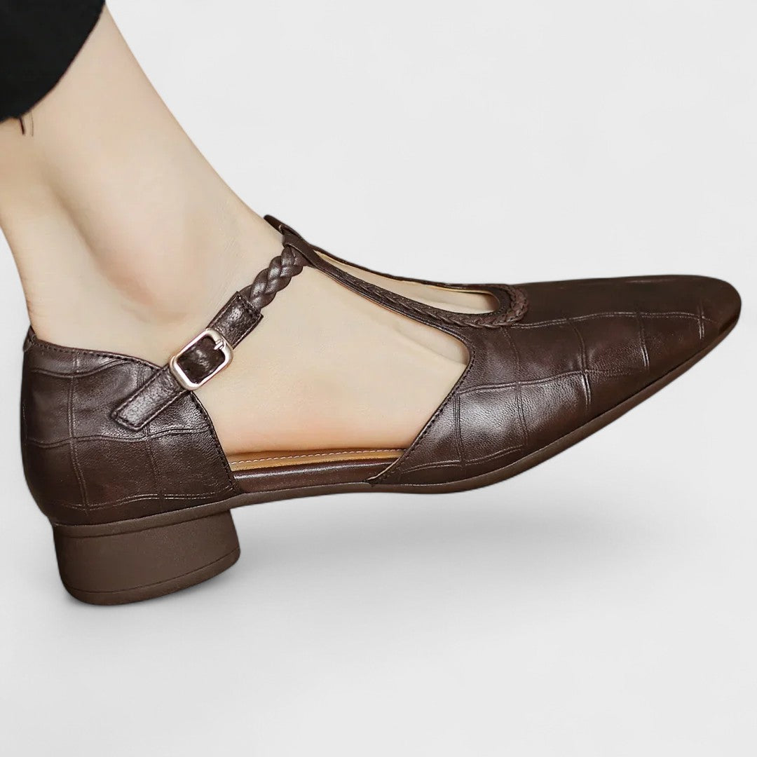 Elena - Leather Supportive Shoes