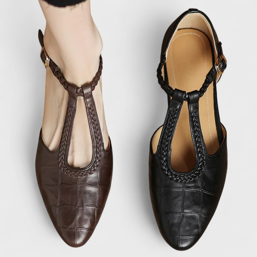 Elena - Leather Supportive Shoes