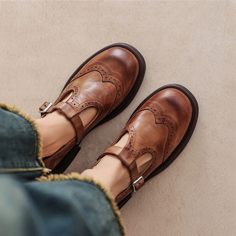 Mattea | Elegant Mary Janes Made Of Leather