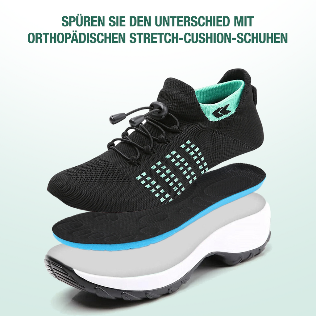 Ambulo Orthopedic Shoes Knitted Fabric - Green Black
