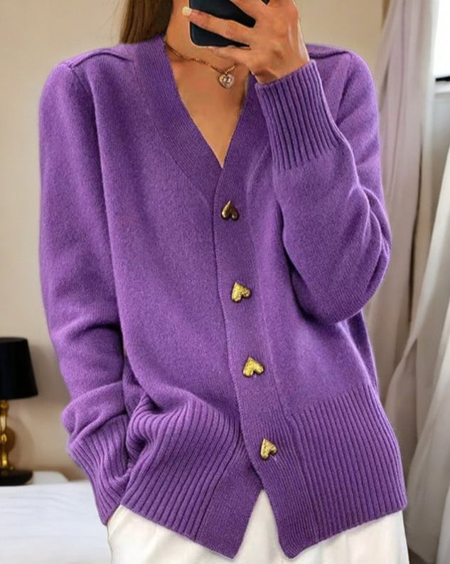 Elaine | Elegant Button Cardigan